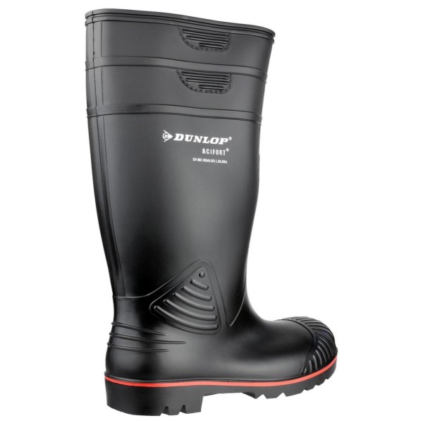 Dunlop Acifort Unisex Heavy Duty Full Safety Wellington Boots A Black 41 EUR
