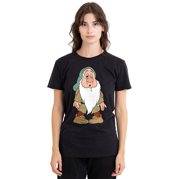 Snövit och de sju dvärgarna Unisex Vuxen Struggles Sleepy T-shirt Black M