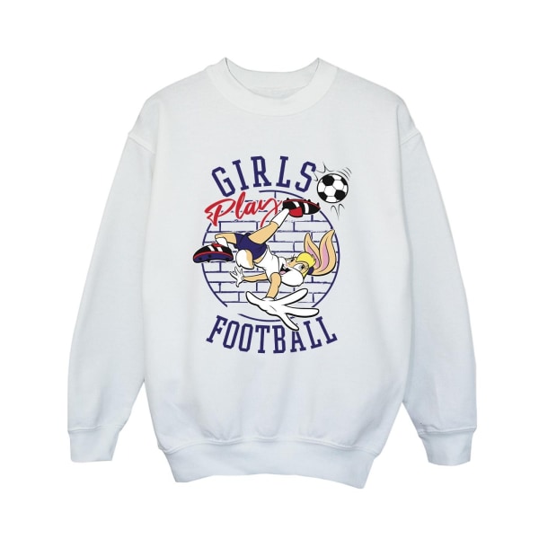 Looney Tunes Boys Lola Bunny Girls Play Football Sweatshirt 7-8 White 7-8 Years