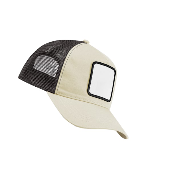 Beechfield Appliqué 5 Panel Truckerkeps One Size Stone/Shadow G Stone/Shadow Grey One Size