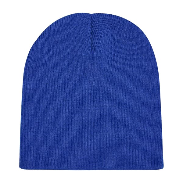 Beechfield Enfärgad Basic Stickad Vintermössa En Storlek Ljus Bright Royal Blue One Size