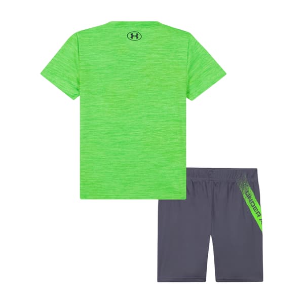 Under Armour Pojkar Tech Stor Logotyp T-shirt & Shorts Set 2-3 År Hyper Green 2-3 Years