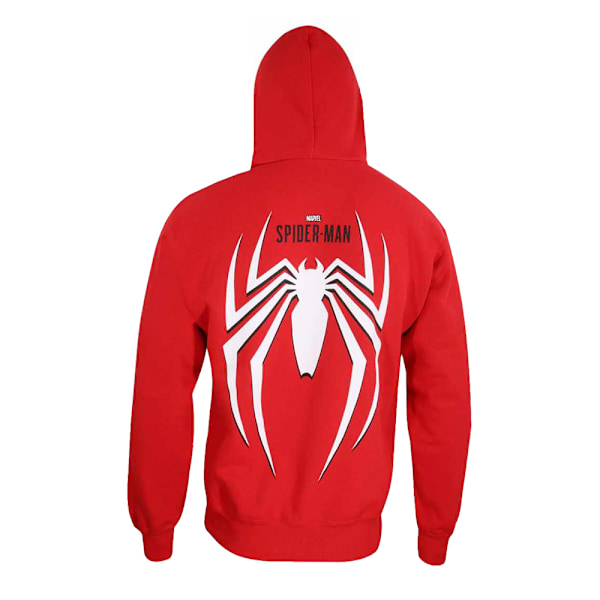 Spider-Man Unisex Vuxen Crest Hoodie S Röd Red S