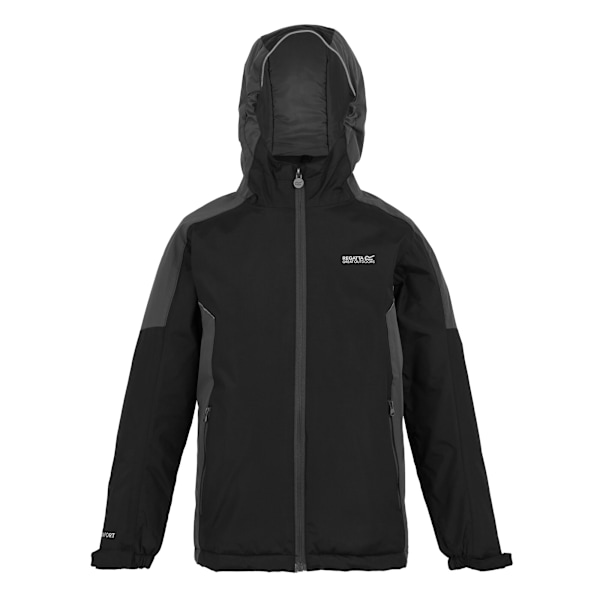 Regatta Barn/Barn Hurdle V Vattentät Jacka 5-6 År Bla Black/Seal Grey 5-6 Years