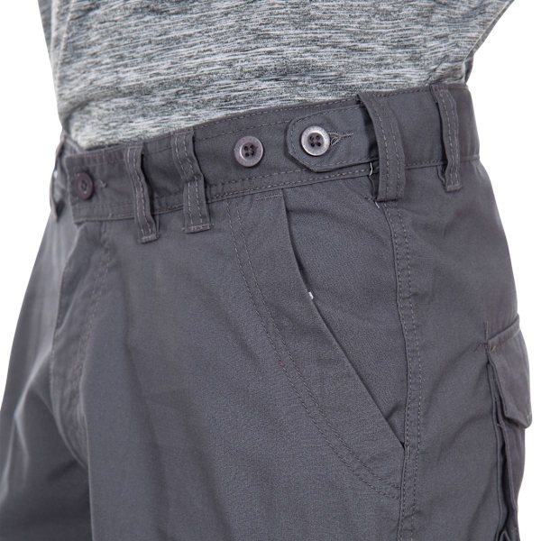 Trespass Mens Gally Vattenavvisande Vandrings Cargo Shorts M Graph Graphite M