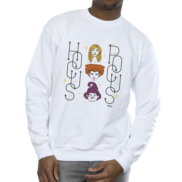 Disney Hocus Pocus Faces Sweatshirt M Vit White M
