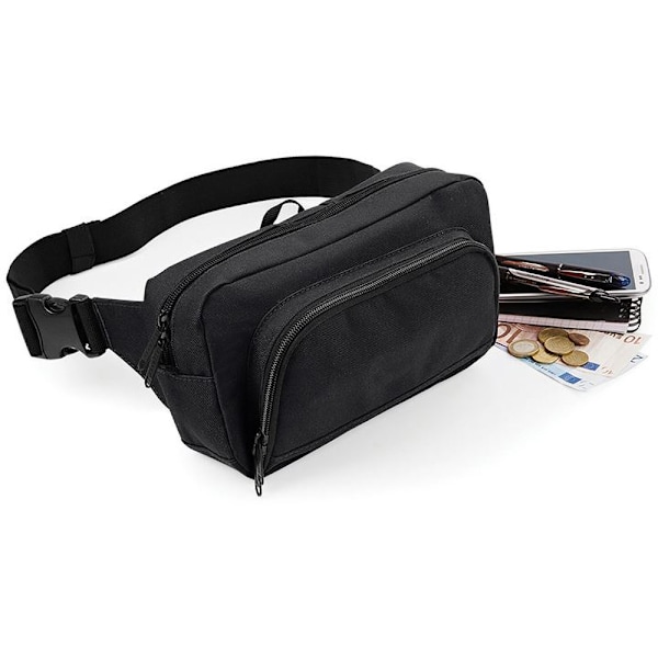 BagBase Organiser Bälte / Midjeväska (2,5 liter) One Size Bl Black One Size