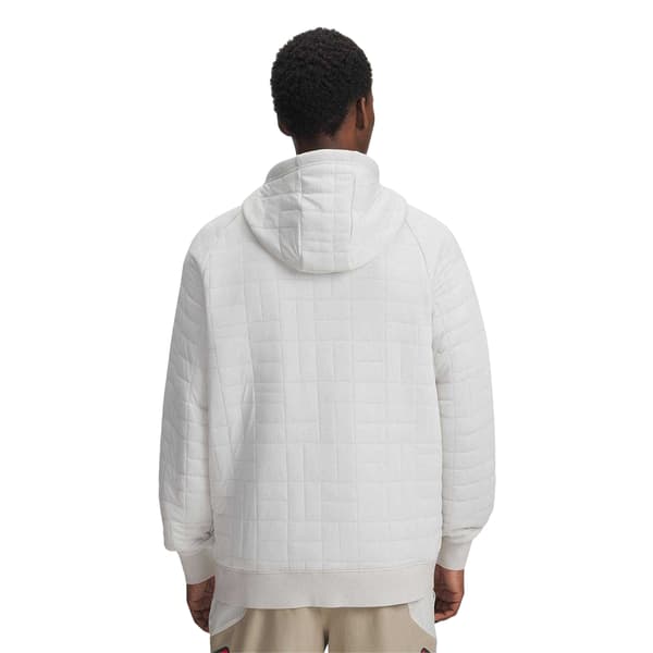 Under Armour Herr Unstoppable Quilted Full Zip Hooded Jacket XX White XXL