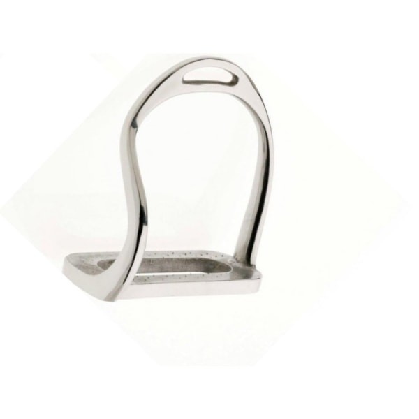 Lorina Bent Bent Safety Stirrup Irons 4.25in Silver Silver 4.25in