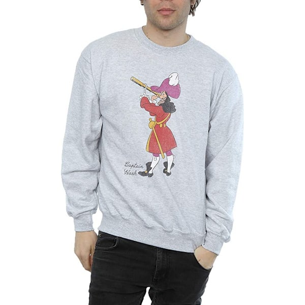 Peter Pan Herr Classic Captain Hook Heather Sweatshirt M Grå Grey M
