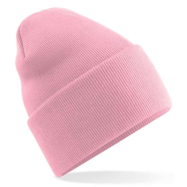 Beechfield Unisex Vuxen Original Recycled Deep Cuffed Beanie On Dusky Pink One Size