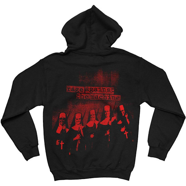 Rage Against the Machine Unisex Vuxen Nunnor Ryggtryck Hoodie XX Black XXL