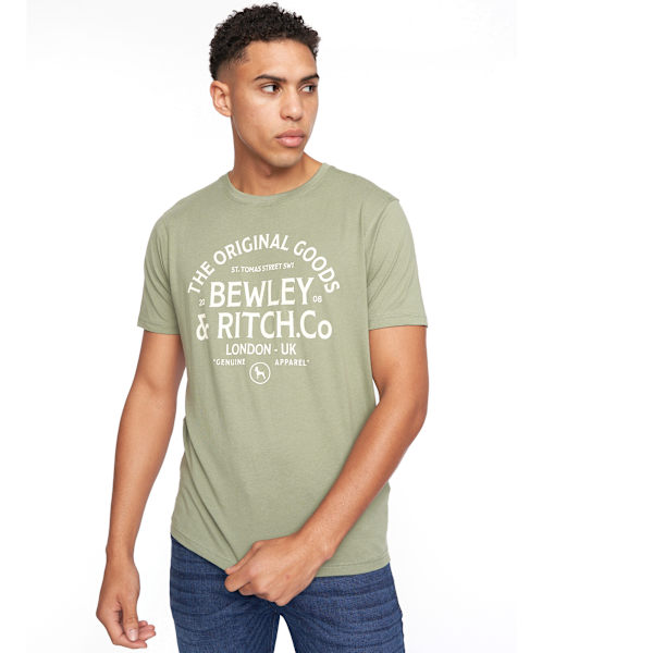 Bewley & Ritch herr Fevertrees T-shirt i olika mönster (5-pack) Orange/Sage/White/Blue/Grey S