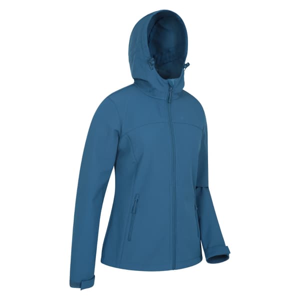 Mountain Warehouse Dam/Dam Exodus Vattenavvisande Soft Shell Blue 8 UK