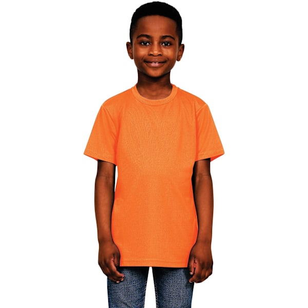 Casual Classics Barn/Kids Original Tech T-shirt 7-8 År Cyber Orange 7-8 Years