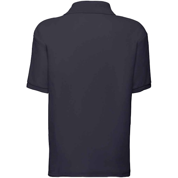 Fruit Of The Loom Barn/Pojkars Poly/Bomulls Pique Polotröja 7 Deep Navy 7-8 Years