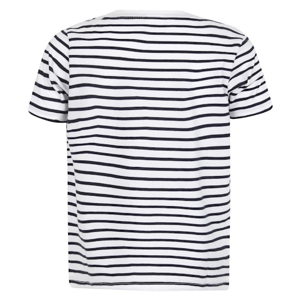 SF Minni Barn/Barn Striped T-Shirt 11-12 År Vit/Oxfor White/Oxford Navy 11-12 Years