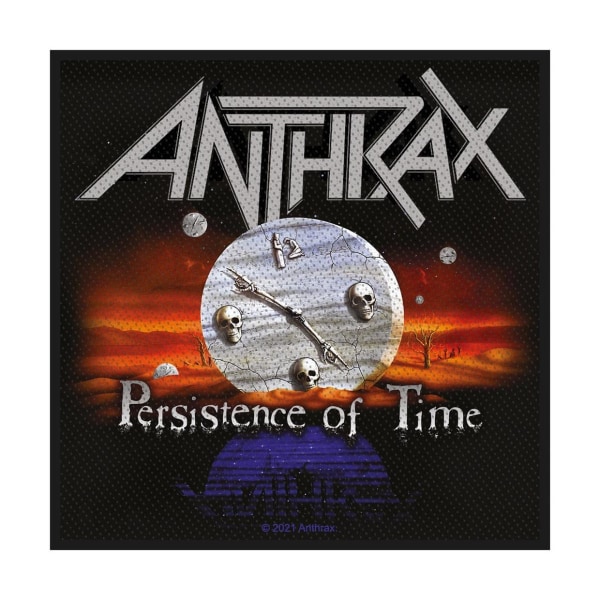 Anthrax Persistence Of Time Patch One Size Svart/Grå Black/Grey One Size