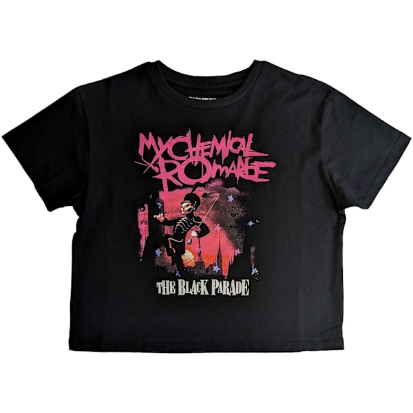 My Chemical Romance Dam/Dam March Crop Top L Svart Black L