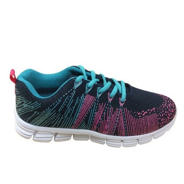 Dek Superlight Dam/Dam Starlight Memory Foam Tränare 4 U Navy/Aqua/Fuchsia 4 UK