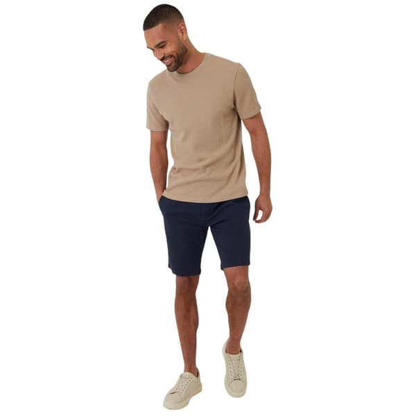 Threadbare Herr Våfflad Regular T-shirt L Stone Stone L