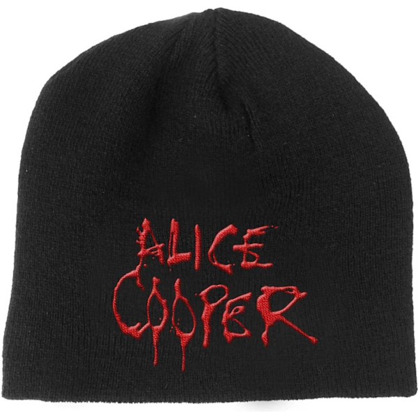 Alice Cooper Unisex Vuxen Droppande Logotyp Mössa En Storlek Svart Black One Size
