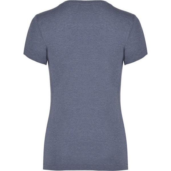 Roly Dam T-shirt med korta ärmar för kvinnor/damer i färgen Fox Heather, storlek S, Denim Blå Denim Blue S