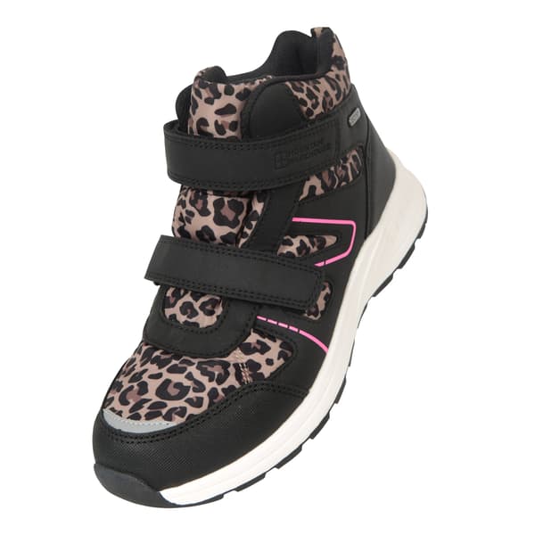 Mountain Warehouse Barn/Barn Jupiter Adaptive Leopard Prin Black/Pink 4 UK