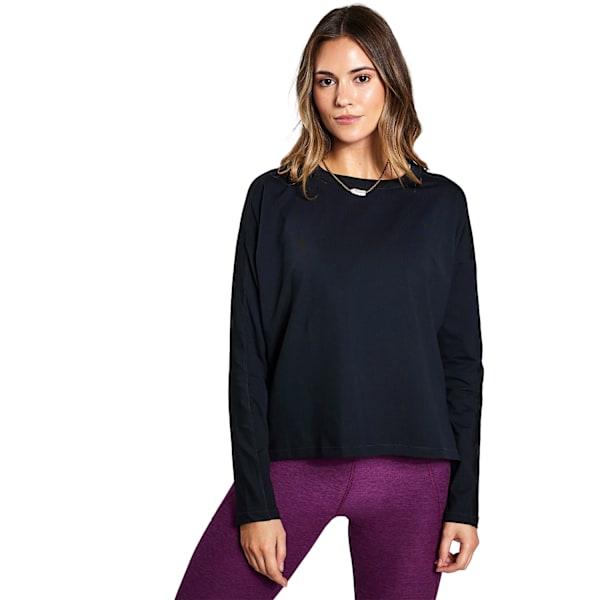 Girlfriend Collective Reset Långärmad T-shirt för Kvinnor Black XS