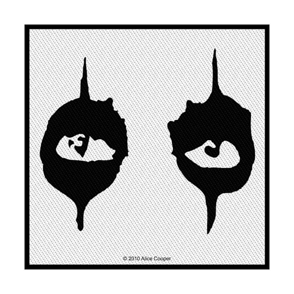 Alice Cooper The Eyes Standard Patch One Size Vit/Svart White/Black One Size