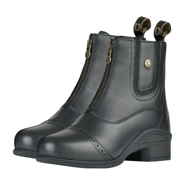 Dublin Unisex Adult Eminence Zip Leather Paddock Boots 7 UK Bla Black 7 UK