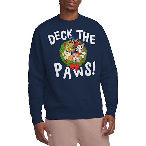 Paw Patrol Unisex Vuxen Deck The Paws Jul Tröja XL N Navy XL