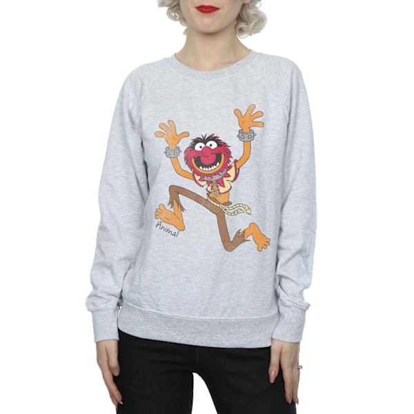 The Muppets Dam/Damer Animal Sweatshirt S Heather Grey Heather Grey S