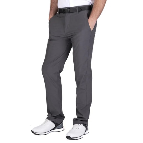 Island Green Tour Stretch Golfbyxor med avsmalnande ben för män 40R Ch Charcoal 40R