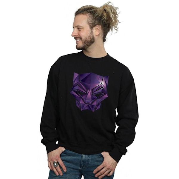 Marvel Mens Avengers Infinity War Black Panther Geometric Sweatshirt Black M