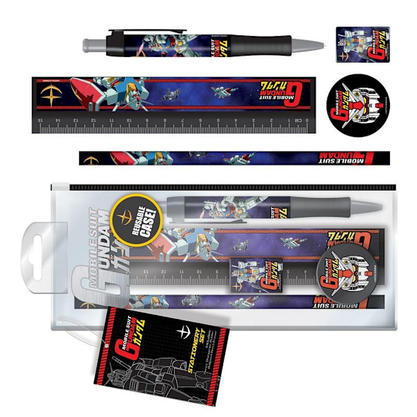 Gundam Space Scouting Skrivmaterialeset 21cm x 1.6cm x 8.5cm Multi Multicoloured 21cm x 1.6cm x 8.5cm