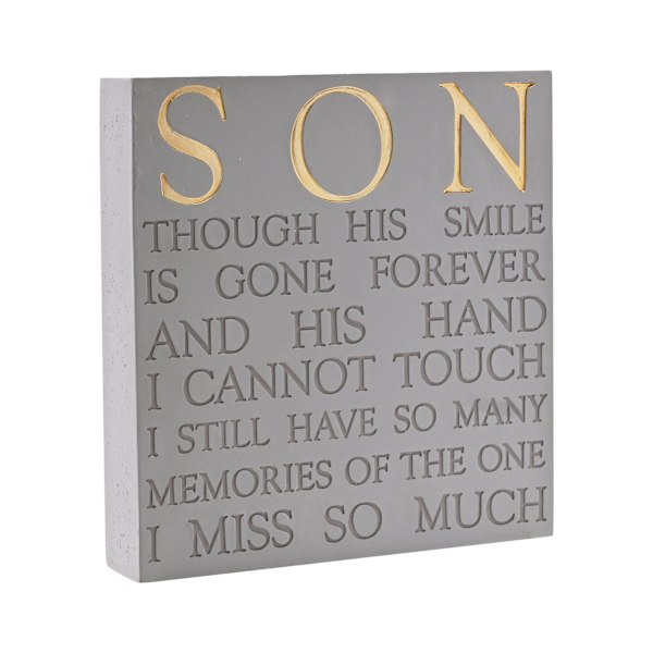 Thoughts of You Minnesplakett - Son En Storlek Grå Grey One Size