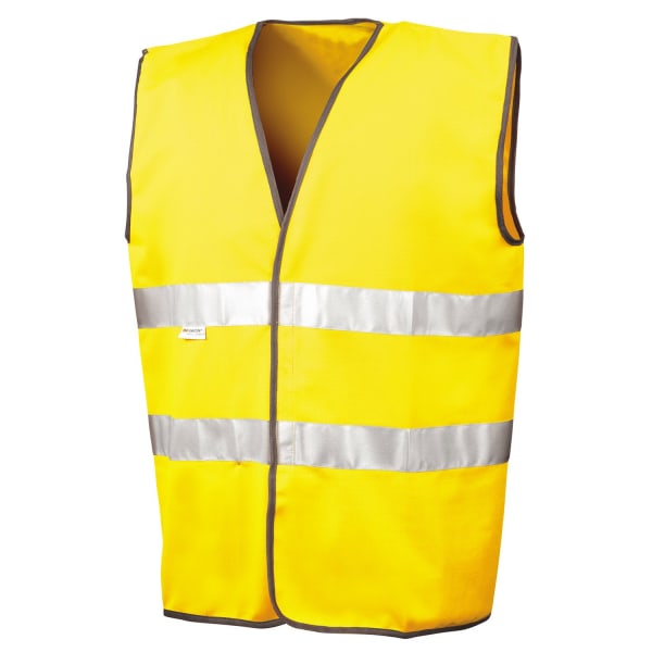 SAFE-GUARD by Result Unisex Vuxen Bilist Hi-Vis Väst L-XL Yel Yellow L-XL