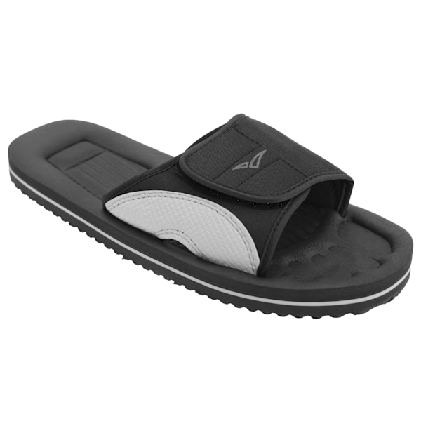 PDQ Herr Surfer Touch Fastening Strand Mule Pool Skor 40 EUR Svart Black/Grey 40 EUR