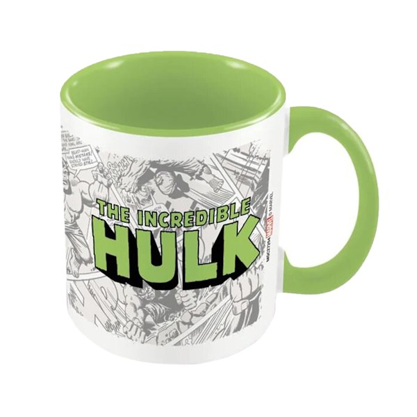 Hulk Inner Two Tone Logo Mug One Size Vit/Limegrön White/Lime Green One Size