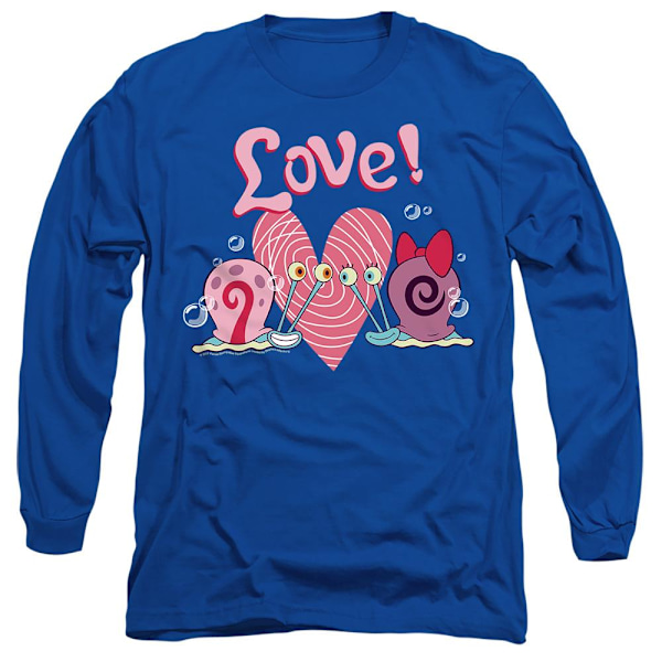 SvampBob Fyrkant Unisex Vuxen Alla Hjärtans Dag Kärlek Gary & Snel Royal Blue XL
