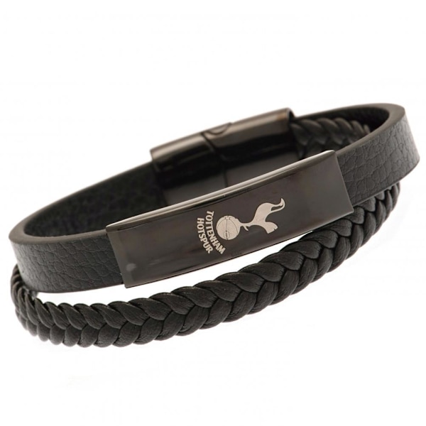 Tottenham Hotspur FC Läderarmband One Size Svart Black One Size
