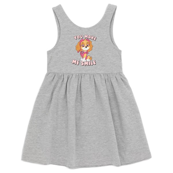 Paw Patrol Girls You Make Me Smile Skye Klänning (2-pack) 4-5 år Grey/Pink 4-5 Years