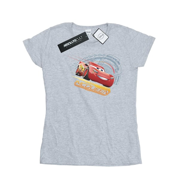 Cars Dam/Damer Lightning McQueen Bomull T-shirt M Sports Grå Sports Grey M