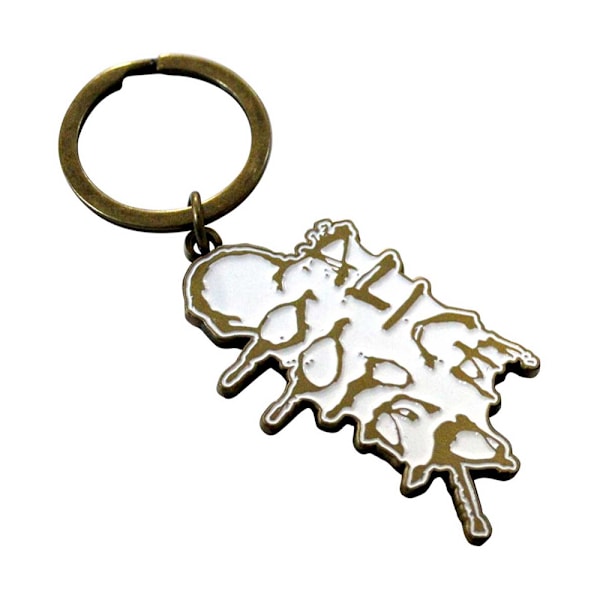 Alice Cooper Dripping Logo Nyckelring One Size Guld Gold One Size