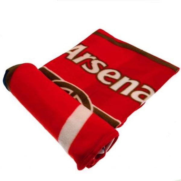 Arsenal FC Pulse Design Fleecefilt En Storlek Röd Red One Size