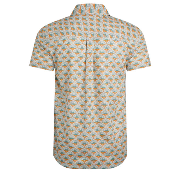 Weird Fish Faraway Shell Herrskjorta i Ekologisk Bomull XL Caramel Caramel XL