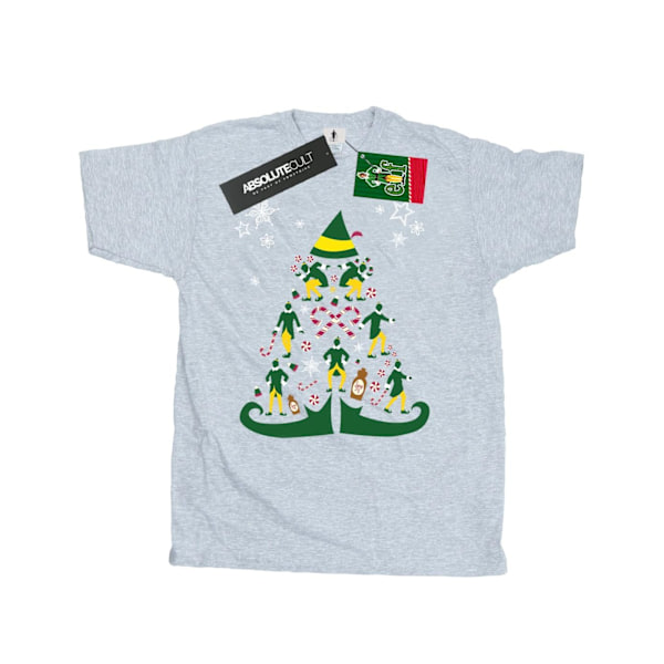 Elf Herr Julgran T-shirt L Sports Grey Sports Grey L