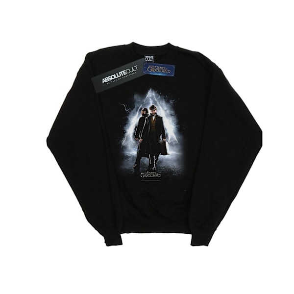 Fantastiska vidunder Mäns Newt och Dumbledore Poster Sweatshirt 3XL Black 3XL