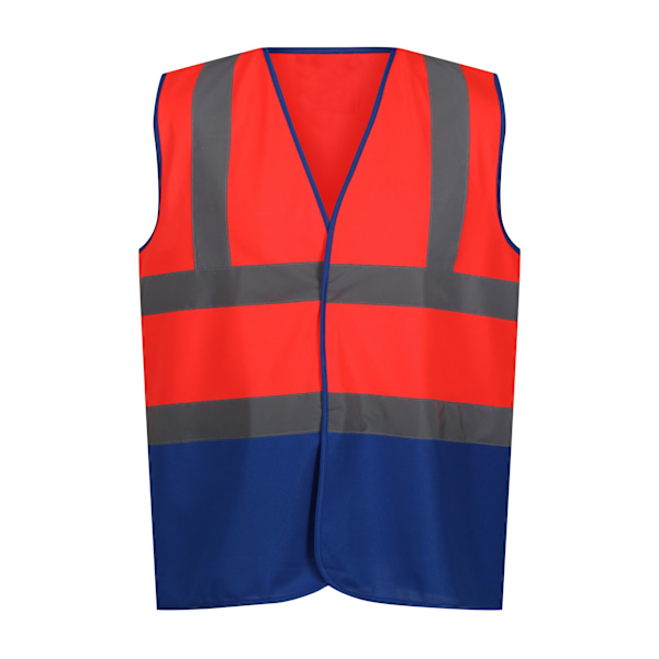 Regatta Professional Herr Tvåfärgad Varselväst S Fluorescerande Röd/Kungsblå Fluro Red/Royal Blue S